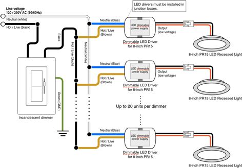 wiring recessed lights in series